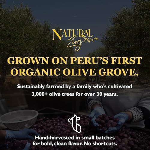 Miniatura 4 de Natural Zing - Aceitunas negras secas peruanas orgánicas, crudas, sin hueso e infundidas con hierbas con rico sabor para aperitivos, cocina