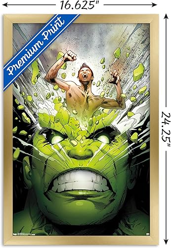 Miniatura 3 de Trends International Marvel Comics - Póster de pared de The Incredible Hulk - Cover #171, 14.725 x 22.375 pulgadas, versión enmarcada en oro