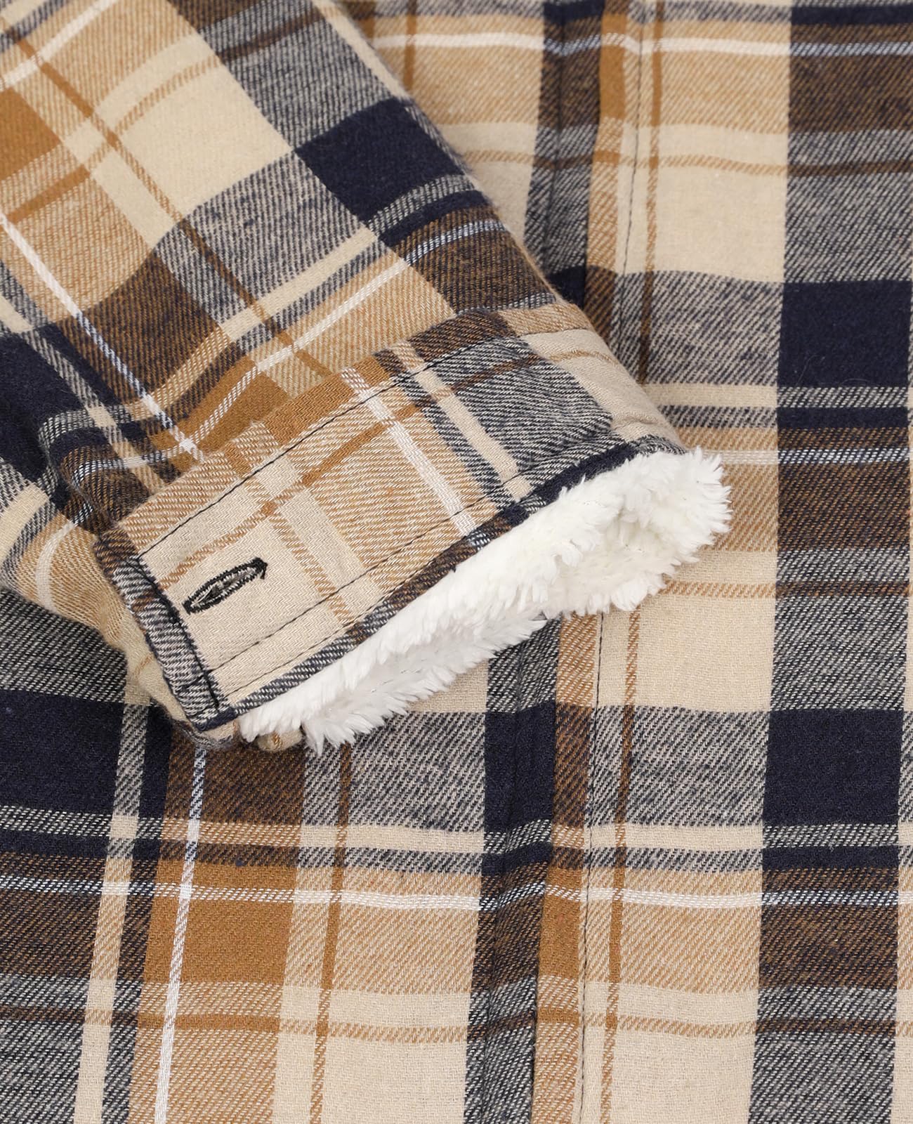 ZENTHACE Giacca invernale da donna in flanella foderata in sherpa con zip intera, con cappuccio e tasche laterali