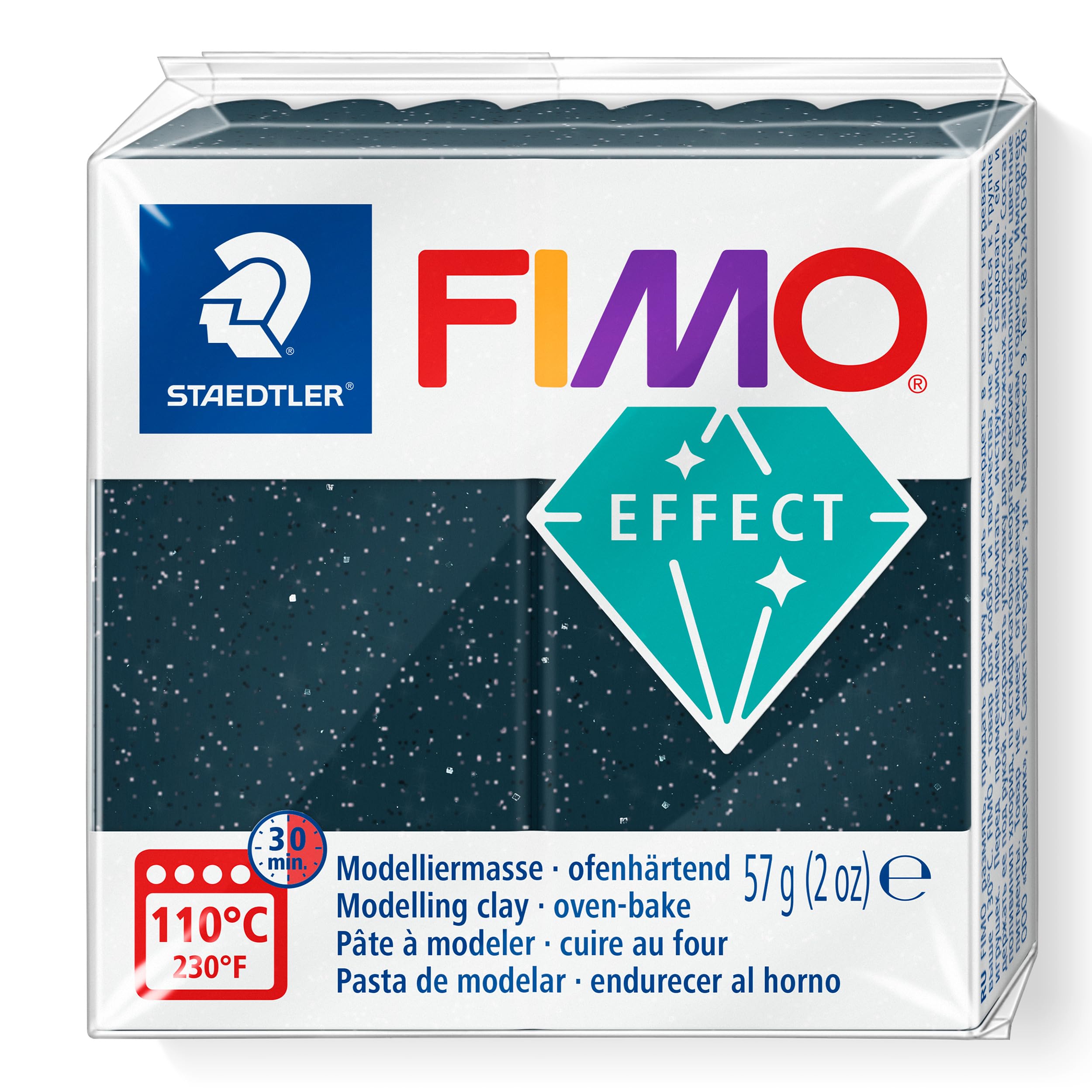 FIMO Effects Polymer Clay - -Oven Bake Clay for Jewelry, Sculpting, Star Dust 8020-903