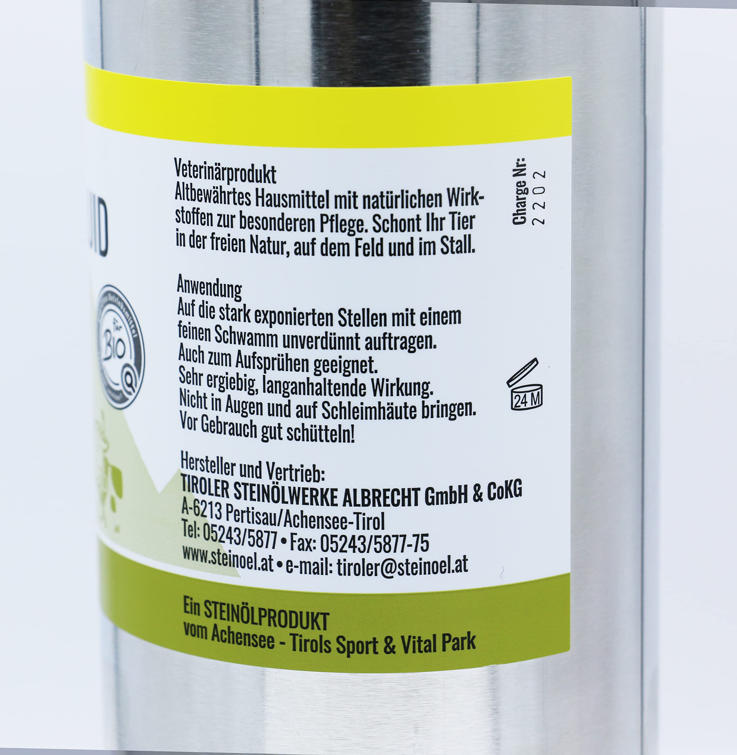 Tiroler Steinöl - Bremsenöl, Set mit 2 Stück a 1000 ml Fliegenöl 038/201E