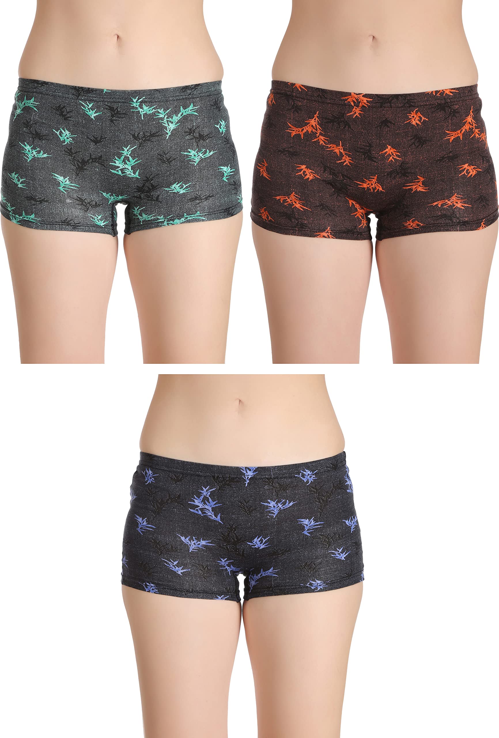 selfcare Women Boy Short Multicolor Panty (Pack of 3)-picture-31