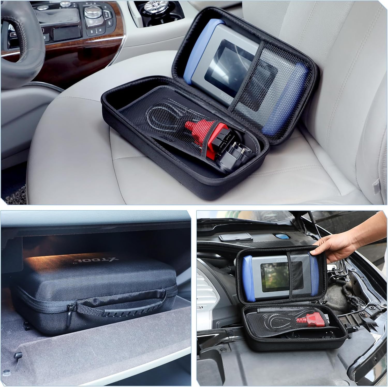 XTOOL Housse de transport pour D5, D5S, D6, D6S, D7, D7S, D7W, IP508, IP508S, IP608, IP616, IP819, IP618, convient pour les écrans de moins de 7", Noir , Moderne