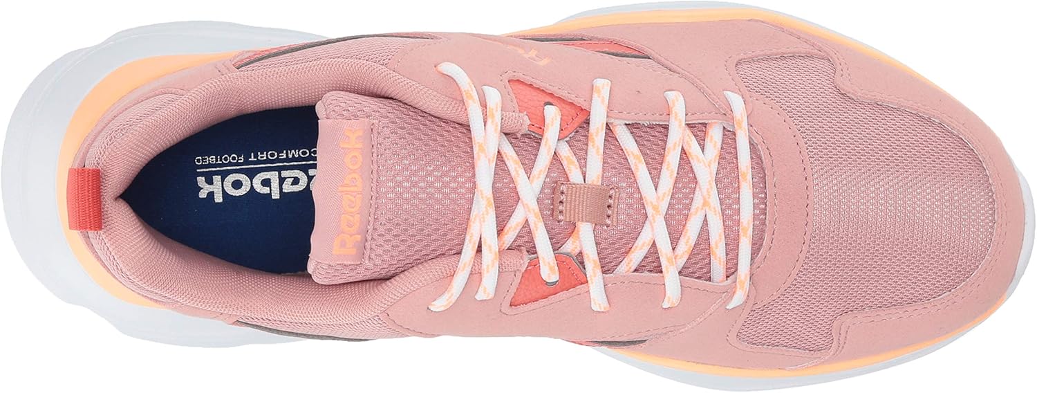 Reebok Women's Royal Bridge 3 Sneaker 6 Pink/Rosette/Sunglow