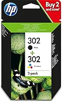 HP 302 (X4D37AE) Multipack Original Druckerpatronen für HP DeskJet 1110, 213x, 363x, HP ENVY 452x, HP OfficeJet 383x,...