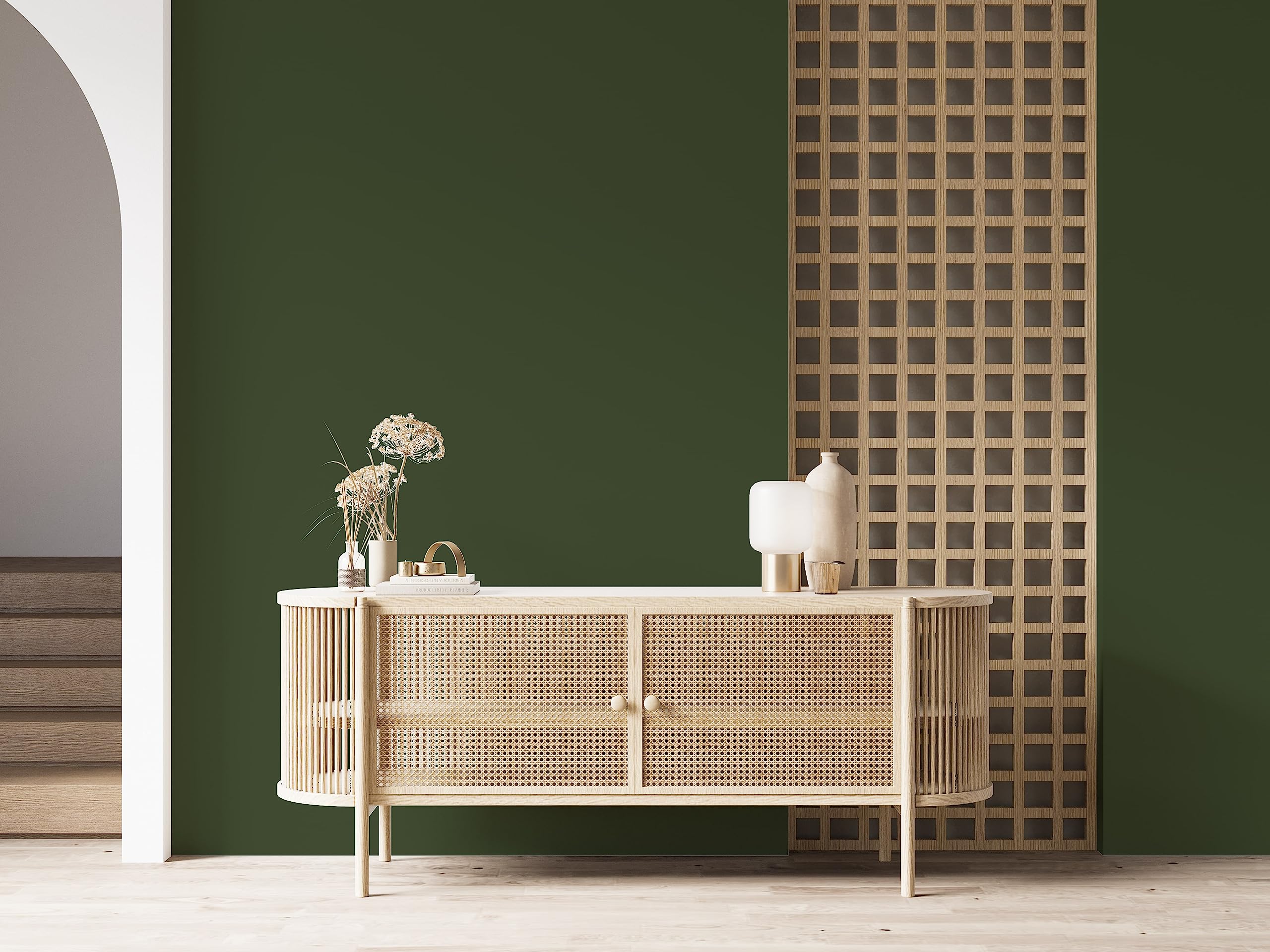 Peinture Acrylique Vert Crocodile - Aspect Satin - Peinture Mur, Plafond, Boiserie & Balcon - Lessivable - Séchage En 30 min - COV A+ - Fabriquée En France - 5 L - BARBOUILLE