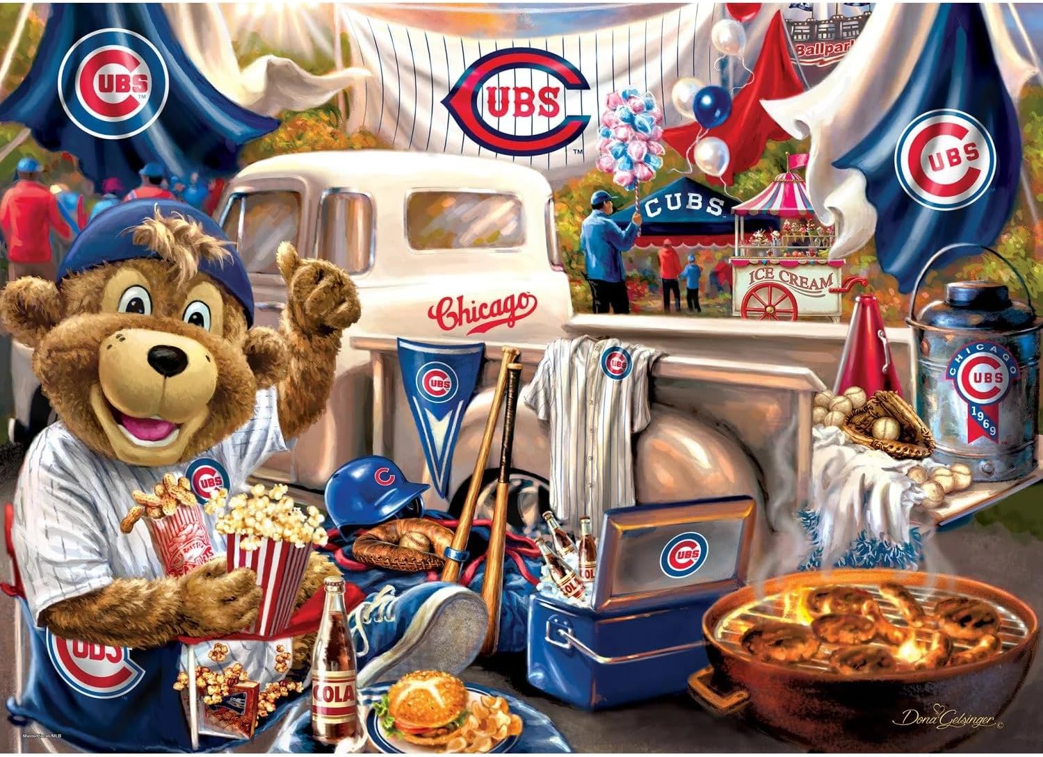 MasterPieces 1000 Piece Jigsaw Puzzle for Adults - MLB Chicago Cubs Gameday - 19.25"x26.75"