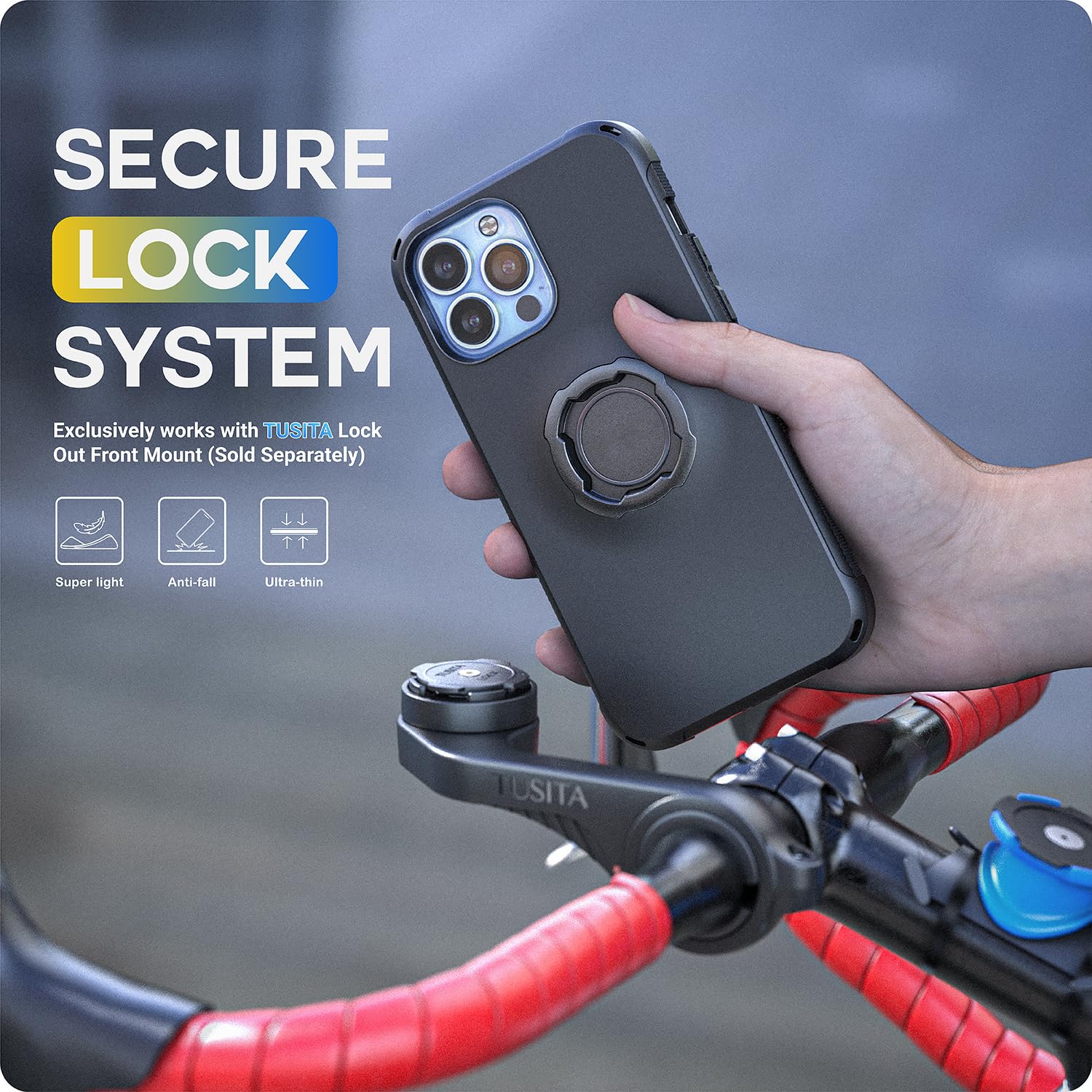 Ammortizzatore Vibrazioni TUSITA Per Moto - Compatibile Con Supporti QUAD LOCK, Protezione Fotocamera Smartphone