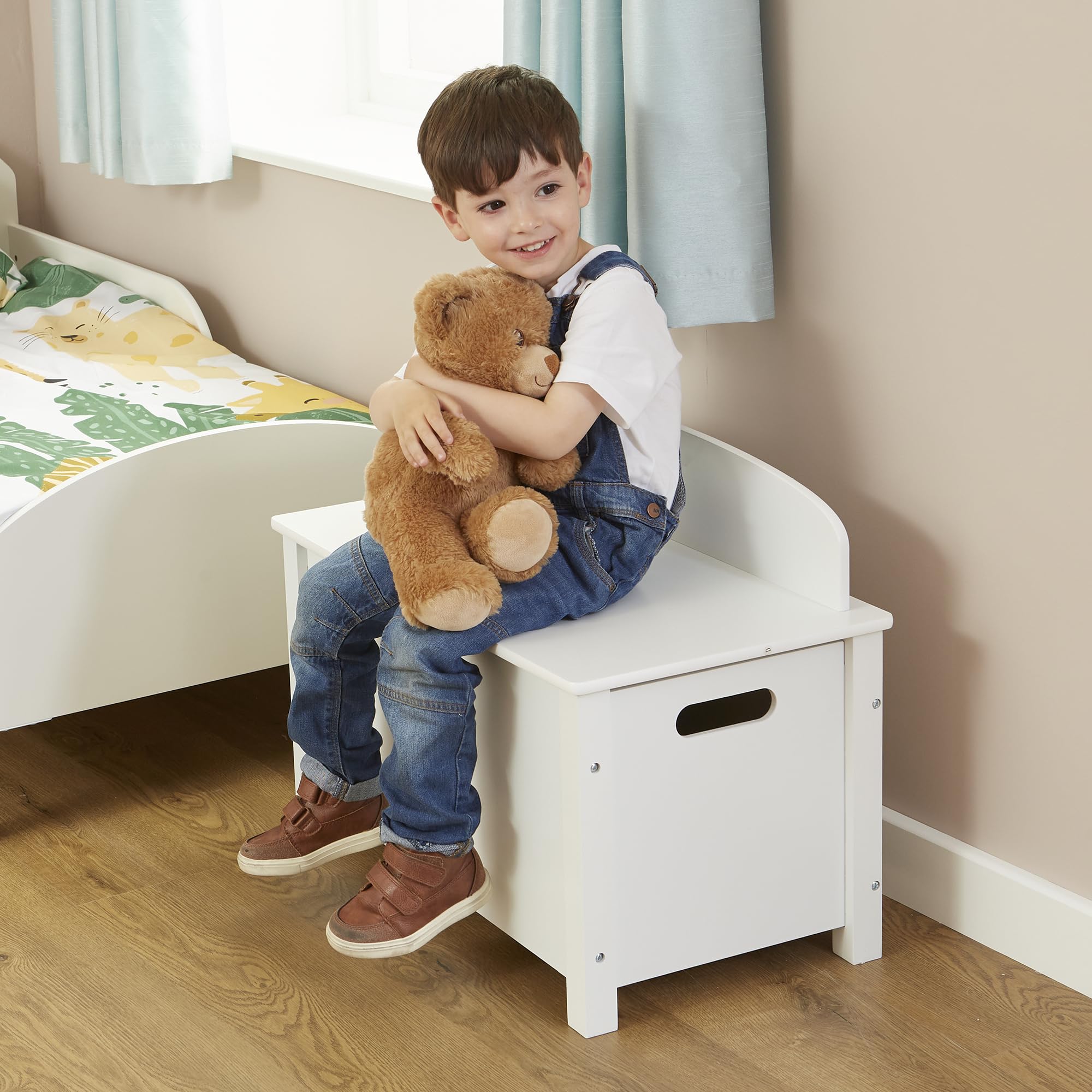 Liberty House ToysKids Classic White Toy Box, H475 x W680 x D375mm (TFLH2000)
