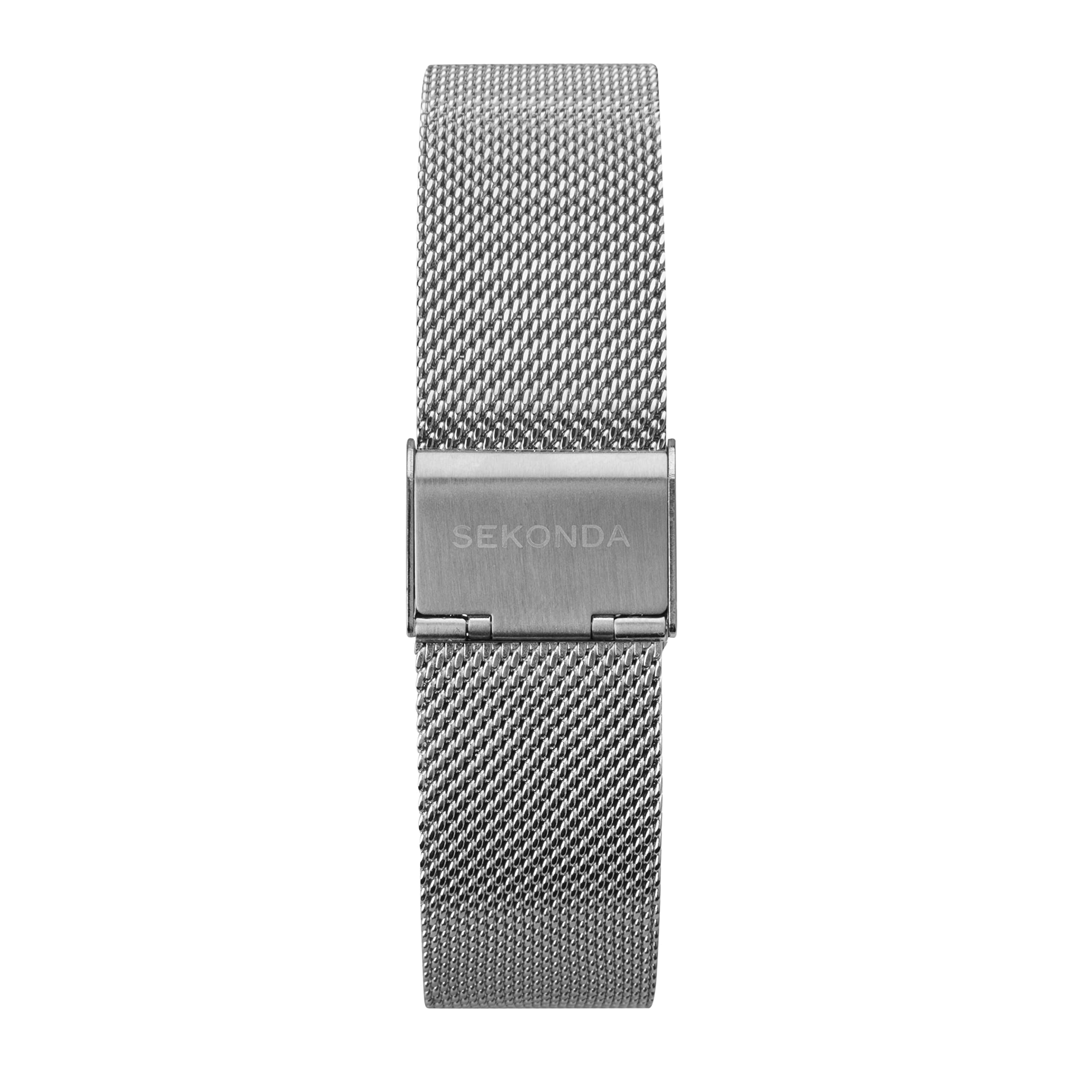Sekonda Reloj para hombre, esfera blanca con correa de cuero negro 1939