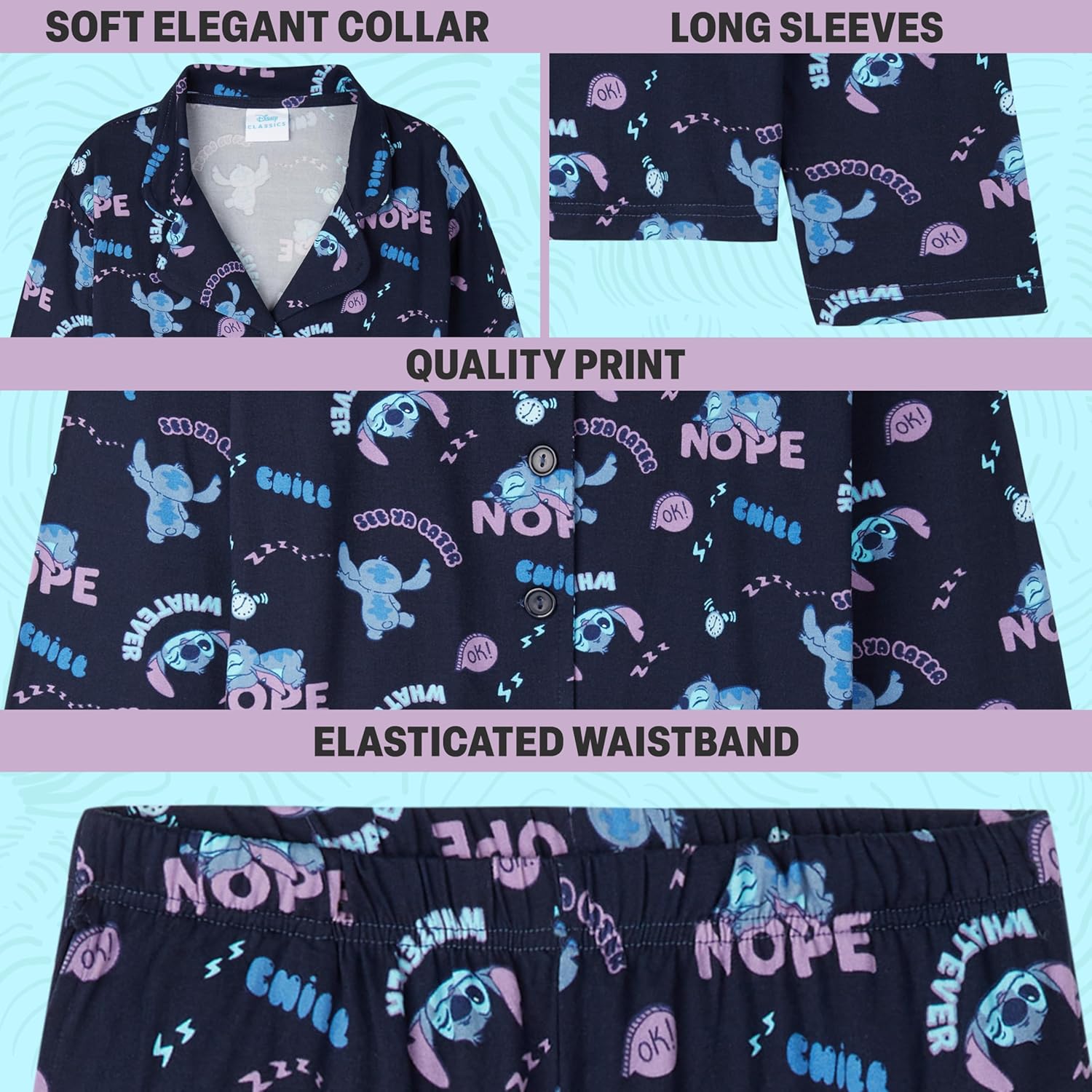 Get Trend 2 Pc Pajama Sets for Girls, Teens with Top, PJ Pants, Sleepwear, Nightwear, Kids PJs, Lounge Set, Gifts for Girls - Image 3