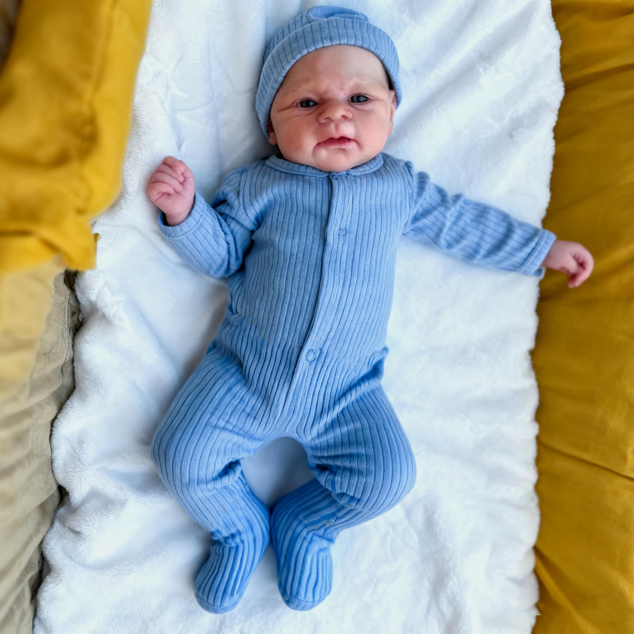 Zero Pam Bambolas Reborn in Silicone Tutto il Corpo-48CM Bambole Reborns Maschio Bambola Che Sembrano Vere Bambolotto Neonato Vero Bambolas Rebron Silicone Con Ciuccio