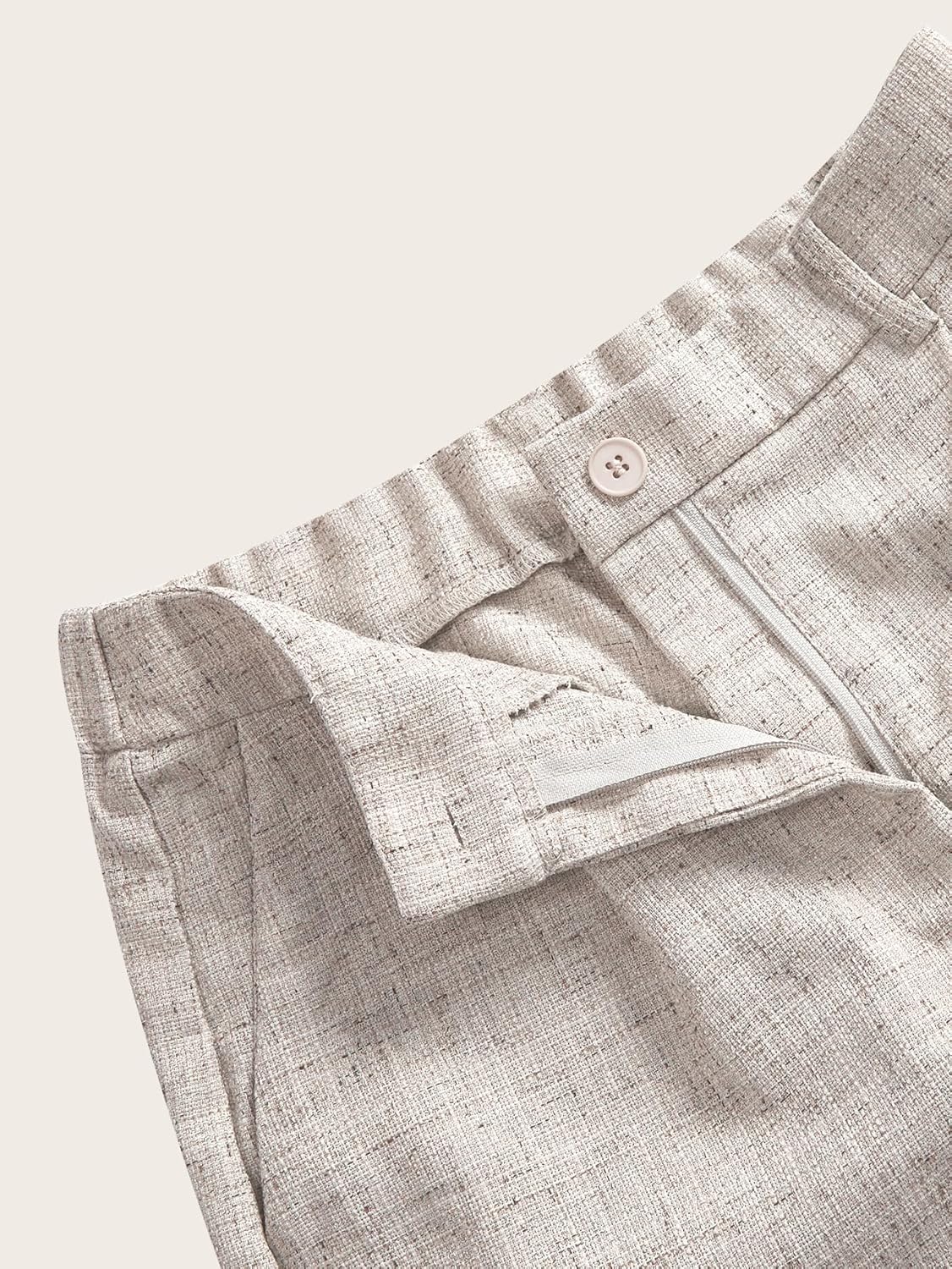 Women's 2 Piece Business Casual Outfits Summer Button Up Crew Neck Blazer Vest and Shorts Set - Image 4