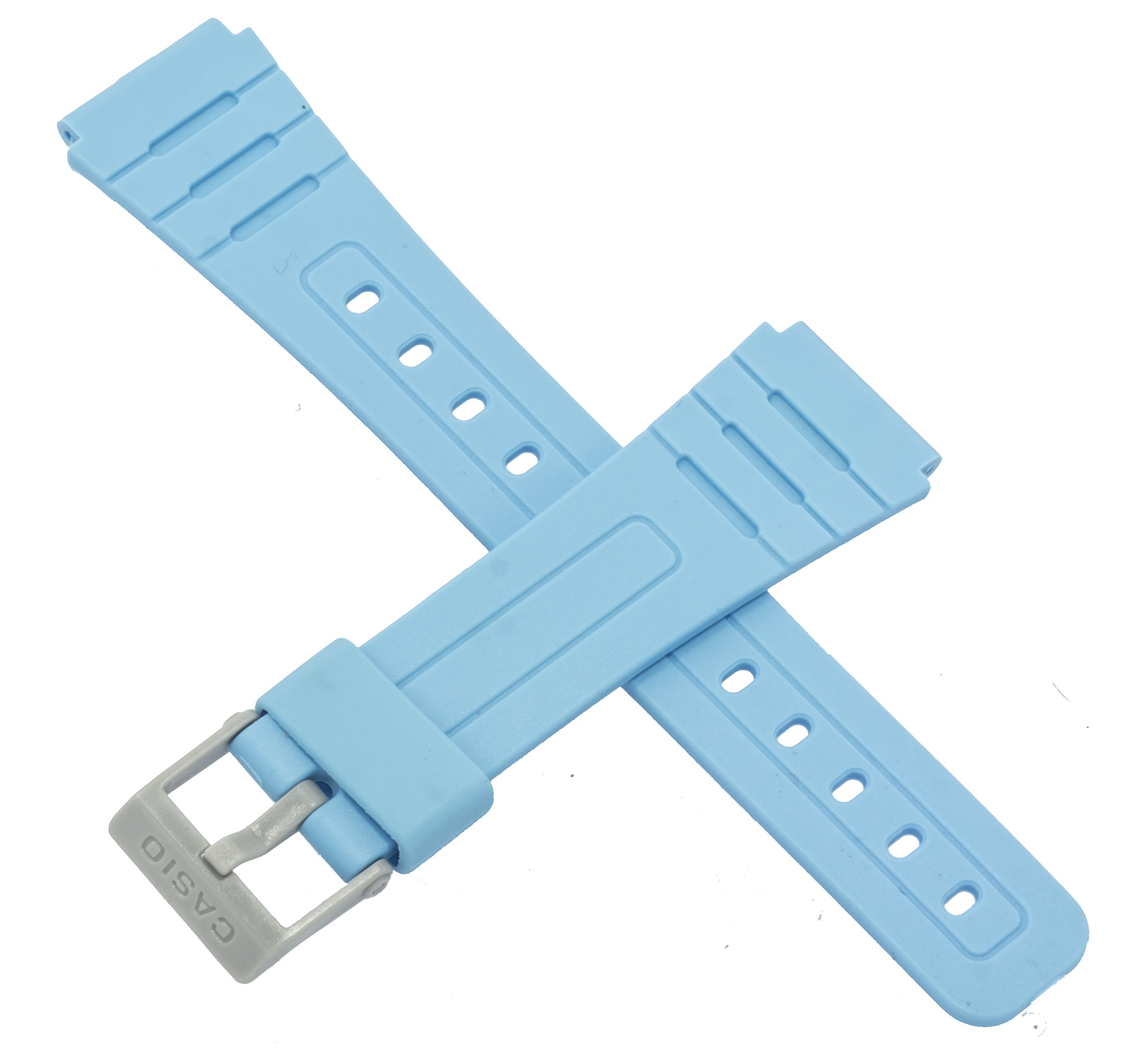 CasioCorrea de reloj original para F-91WC-2A F 91WC 91, azul brillante, Correa