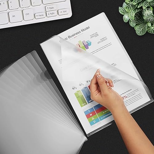 Miniatura 6 de Carpeta transparente para documentos, 100 unidades, tamaño A4