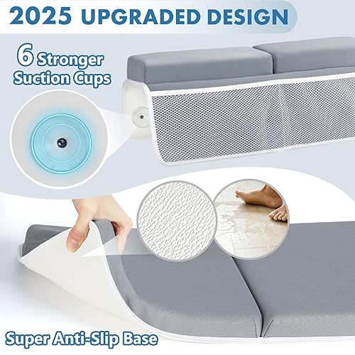 Miniatura 2 de beiens Juego de rodilleras y coderas de baño  1.5 pulgadas, cómodas y gruesas almohadillas de baño para bebé, almohadilla de rodillas suave de