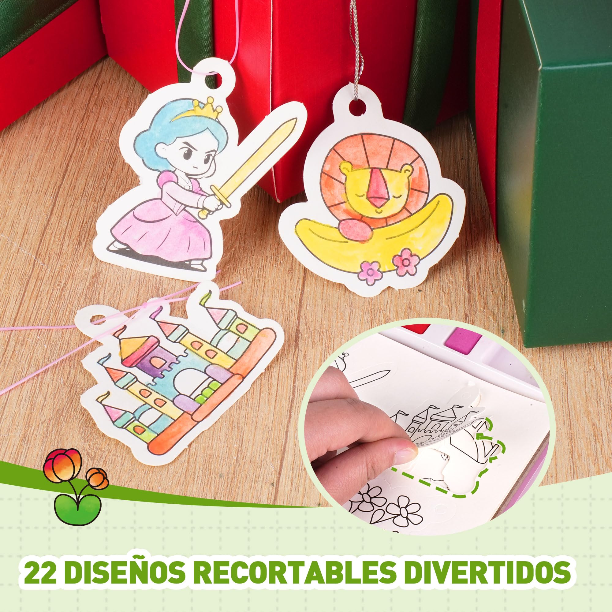 YPLUS Libro de Pintura con Agua para Niños 3-6 Años, Libro para Colorear Reutilizable con 8 Colores y Pincel de Agua, Juguete Creativo y Educativo, Regalo Infantil, Tema Animales