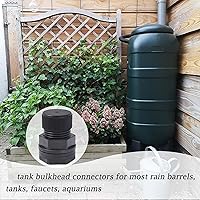 Vista 4 de Manguera de jardín con enchufe, doble hembra NPT de 1/2 pulgada x 3/4 pulgadas macho GHT (rosca de manguera de jardín), accesorio de tanque