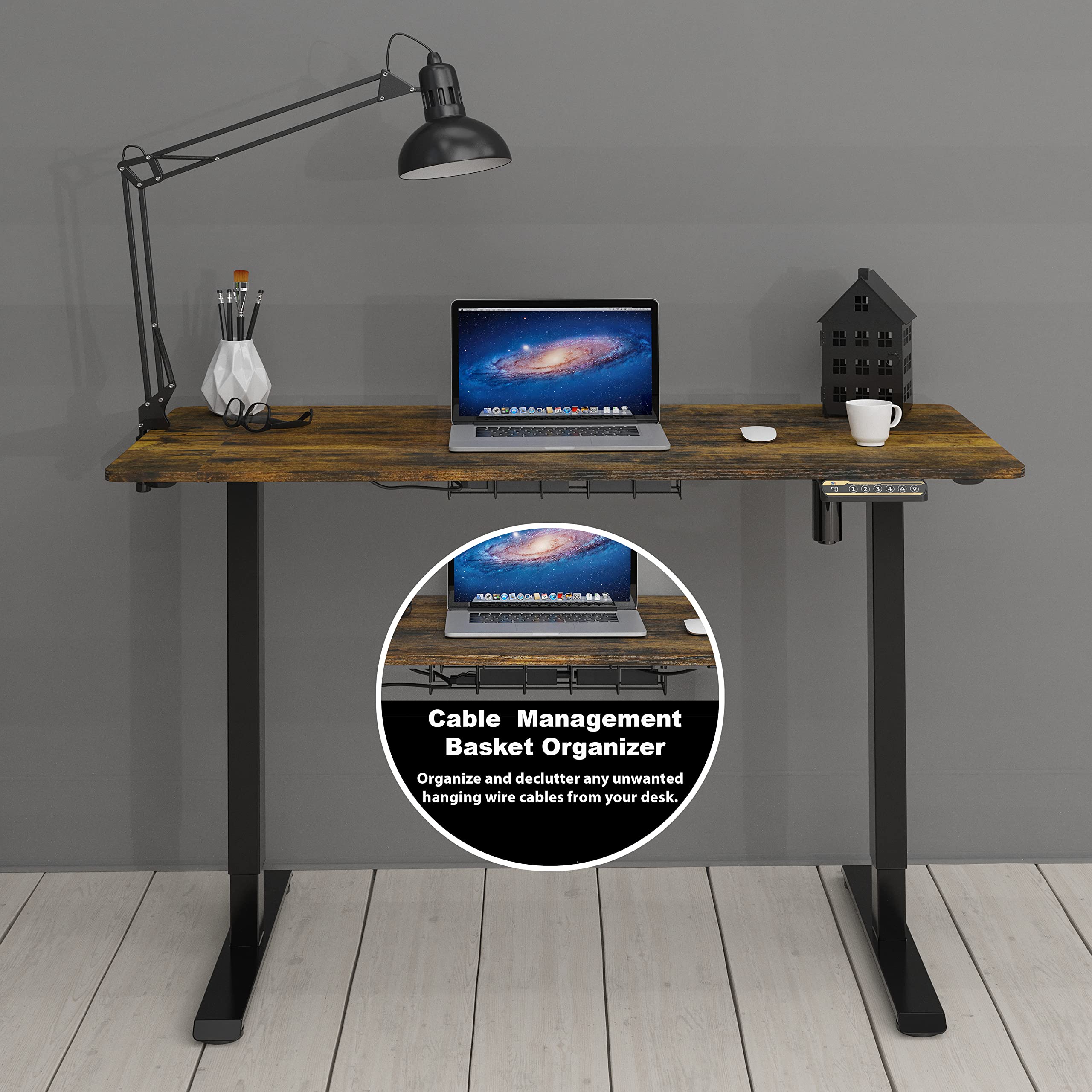 SHW Memory Preset Electric Height Adjustable Standing Desk