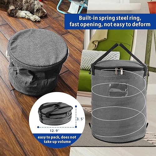 Miniatura 4 de Organizador de almacenamiento de juguetes y tapete de juego para niños, caja de juguetes plegable para habitaciones, cesta de almacenamiento de