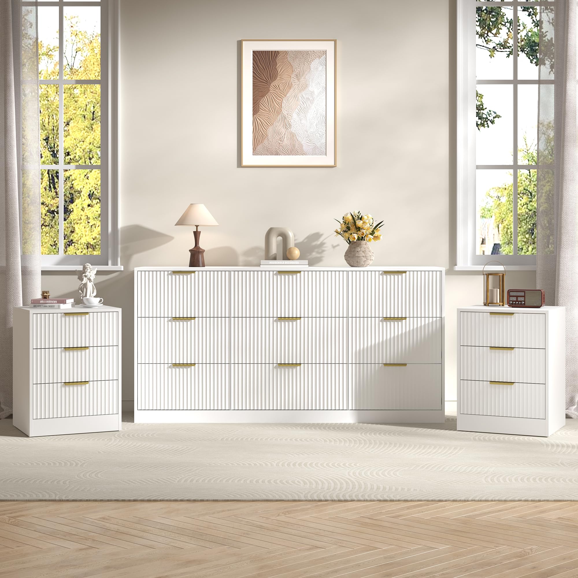 Sscaktu 3-Piece Modern Bedroom Furniture Set