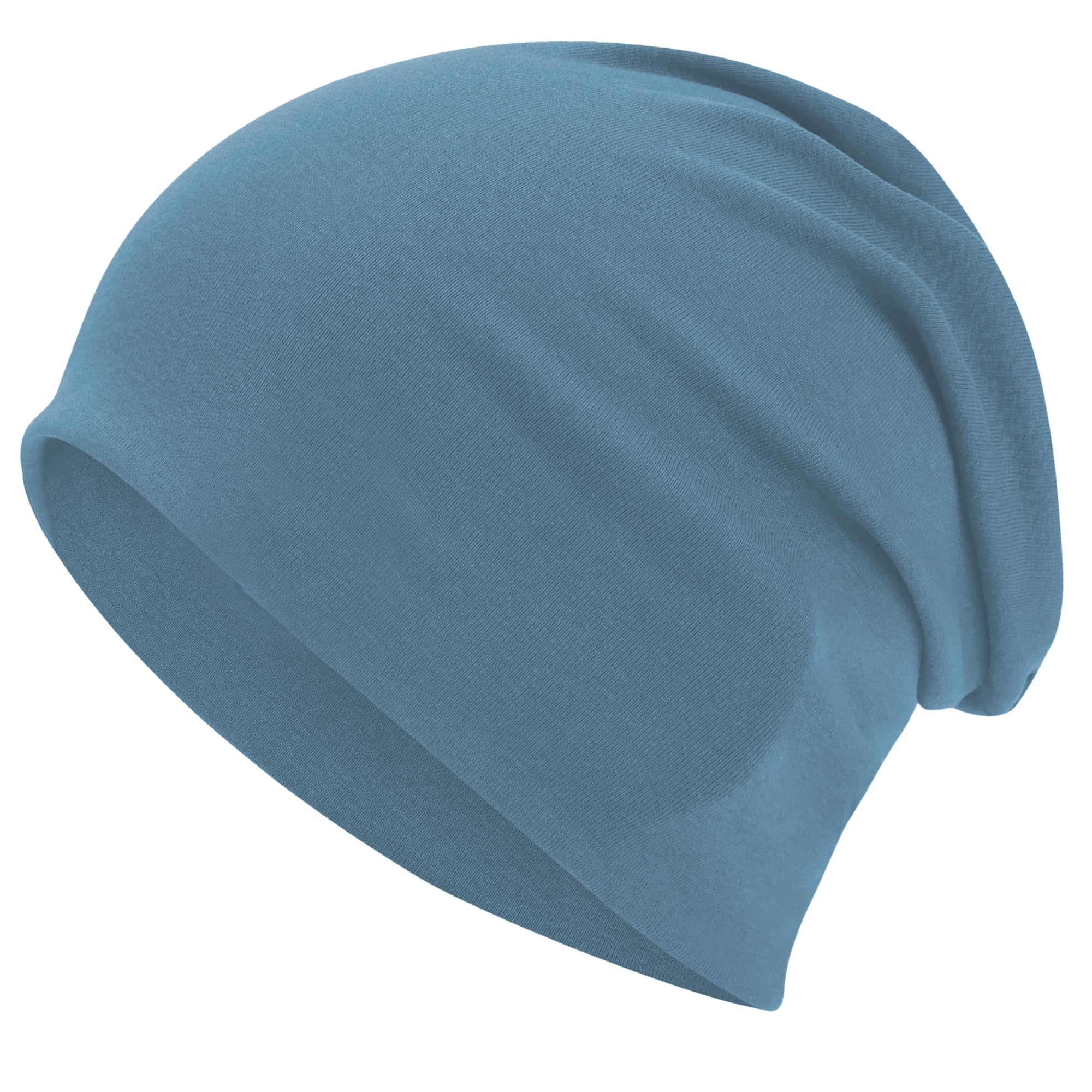 ROYBENS 100% Cotton T-Shirt Beanie for Women Men Slouchy Beanies Soft Hipster Daily Hat Lightweight Skull Cap — view 23