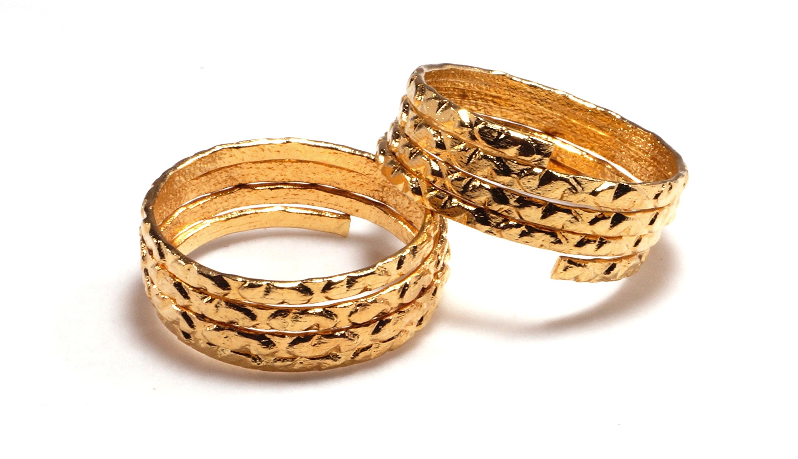 Daily Use Metal Alloy (Panchaloha) Toe Ring For Women- Multi Round Spring Type With Sleeping 's' Pattern - Free Size