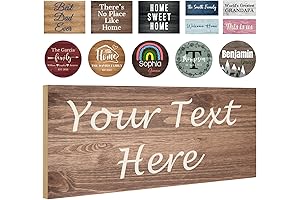 Personalized Family Name Sign | Custom Wood Signs for Home Decor