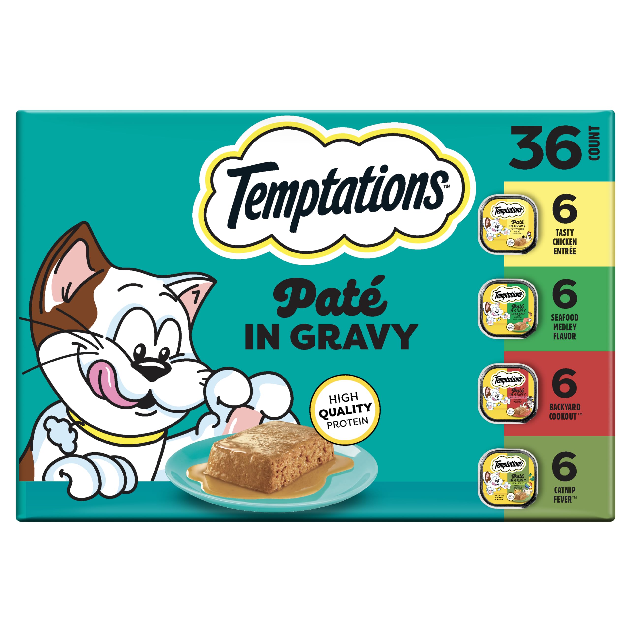 Temptations Pate in Gravy Wet Cat Food