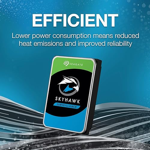 Miniatura 2 de Seagate Skyhawk - Disco duro interno de video de 4 TB, SATA de 3.5 pulgadas, caché de 6 Gbs de 64 MB para sistema de cámara de seguridad DVR NVR con