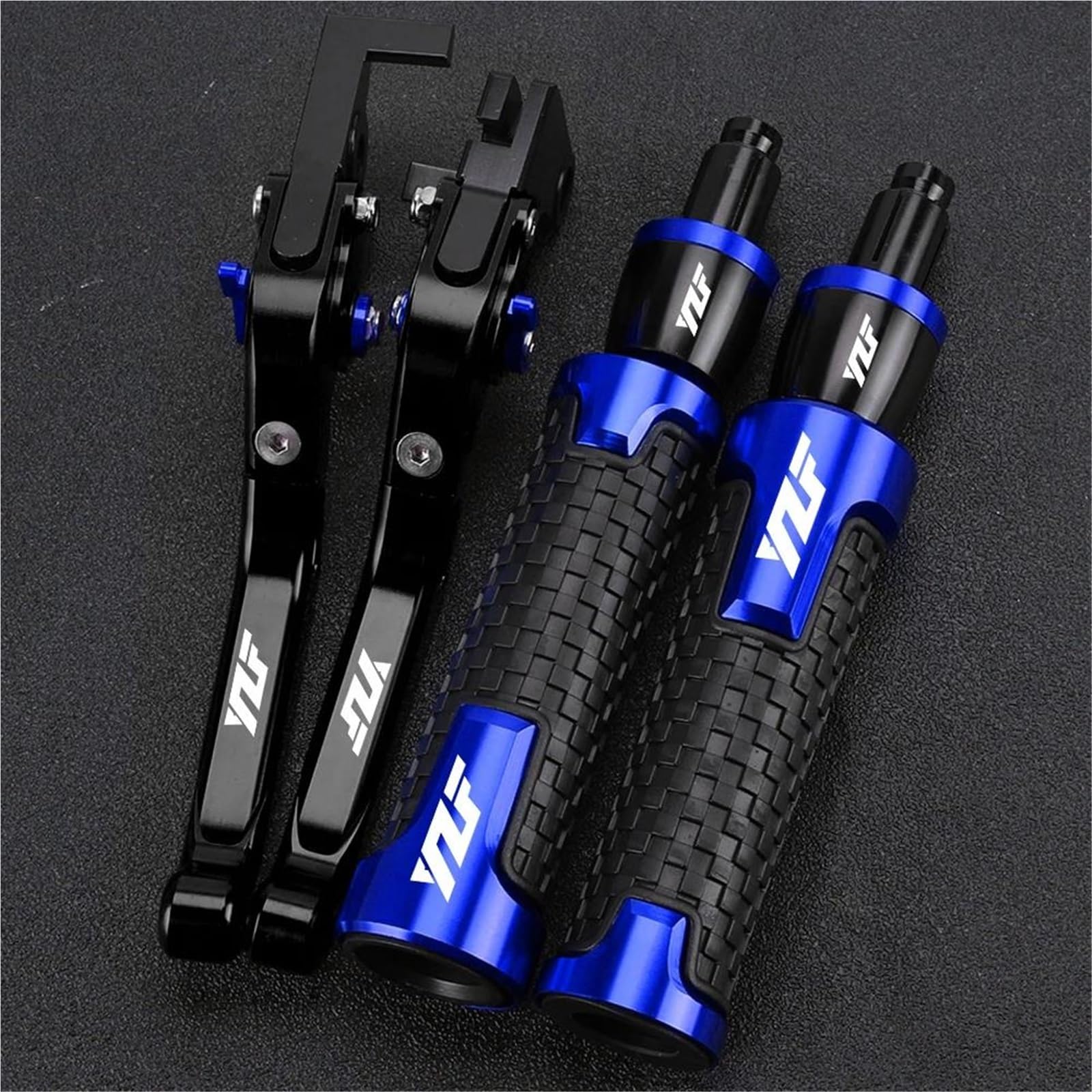 GQUIKGW Replace Motorcycle Foldable Adjustable Brake Clutch Levers Handlebar Grips Ends for Y-AMAHA YZF-R1 R1M R1S 2015-2020
