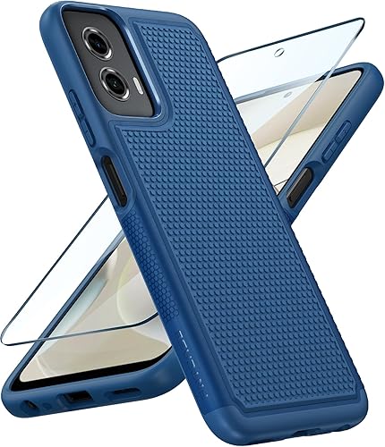 Miniatura 99 de FNTCASE Funda para Motorola Moto G-Power-5G-2024: funda protectora de doble capa resistente para teléfono celular a prueba de golpes con parte