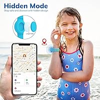 Vista 10 de Pulsera impermeable para Airtag para niños (paquete de 2), pulsera de silicona suave oculta para niños, funda completa ligera para rastreador