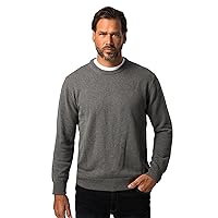 JP 1880 Pullover in Puro Cotone con Ricamo JP1880, Fino alla tg. 7XL Grigio mélange 7XL 708261123