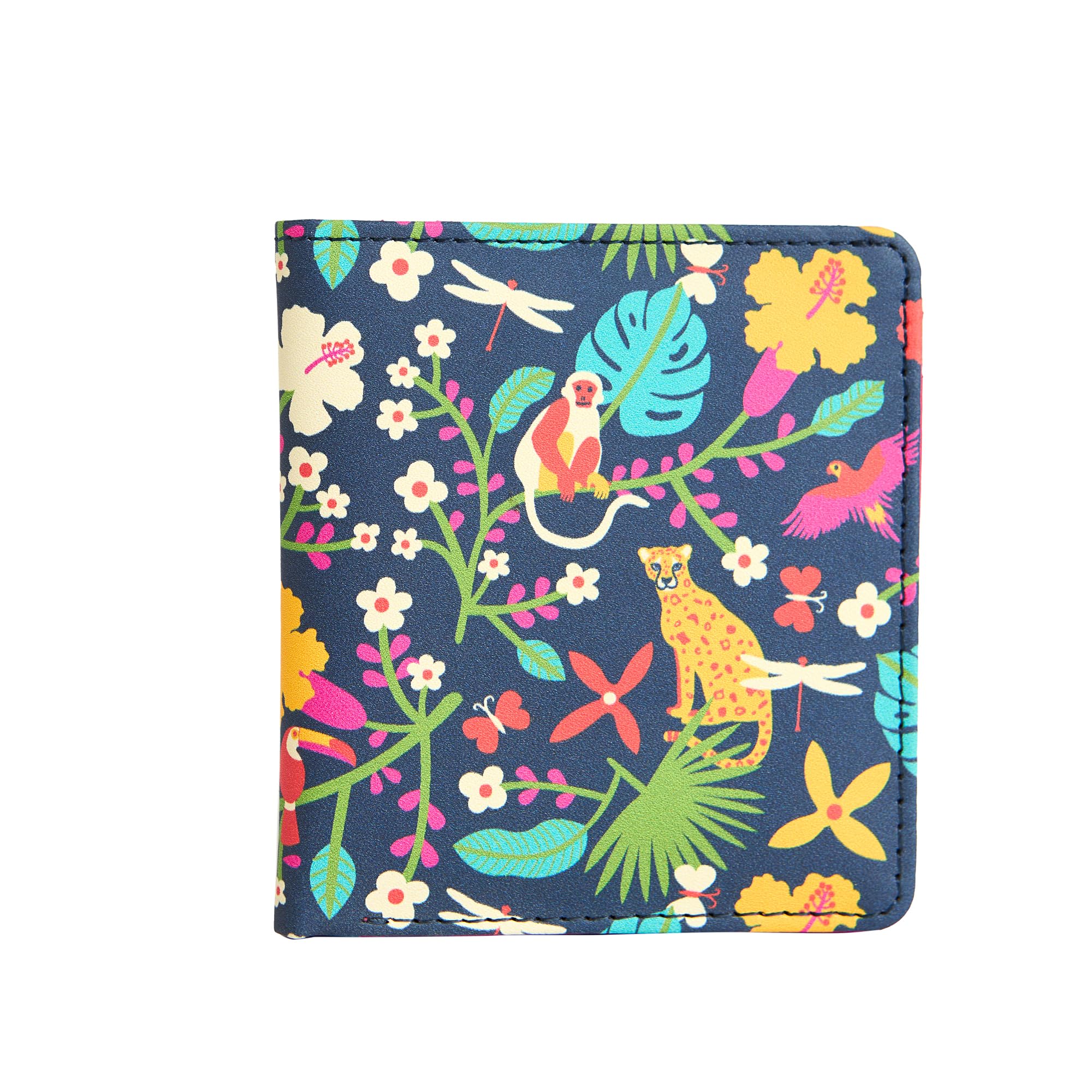 Chumbak Women's Polyurethane Madagascar Tales Mini Wallet (Blue), Blue, S, Classic