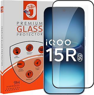 STP FEEL® Premium Tempered Glass Screen Protector Guard Compatible For IQOO 15R 5G (Ultrasonic Fingerprint Working) (6.59 ... Price In India
