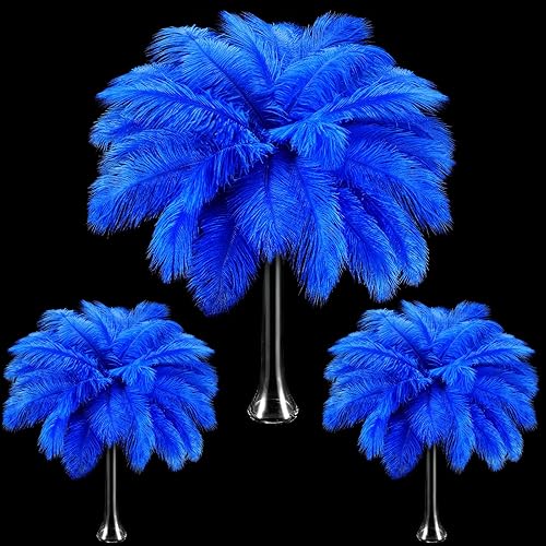 Miniatura 7 de Maitys 90 plumas de avestruz naturales grandes a granel de 14-16 pulgadas (13.8-15.7 in) 12-14 pulgadas (11.8-13.8 in) 10-12 pulgadas (9.8-11.8 in)