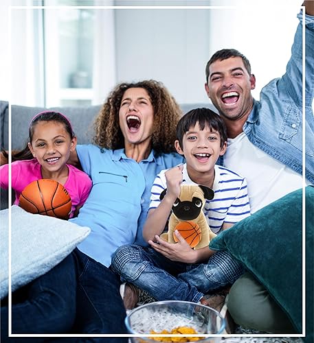 Miniatura 7 de DolliBu Peluche de perro Pug con felpa de baloncesto, perro carlino suave y abrazable, adorable juguete de peluche, juguete de peluche personalizado