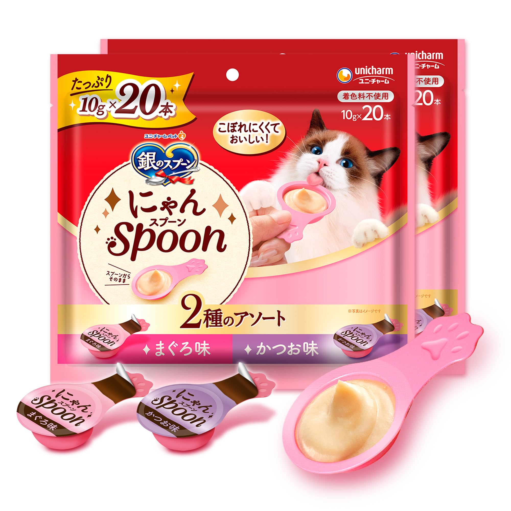 Amazon.co.jp: 銀のスプーン にゃんSpoon 2種のアソート まぐろ