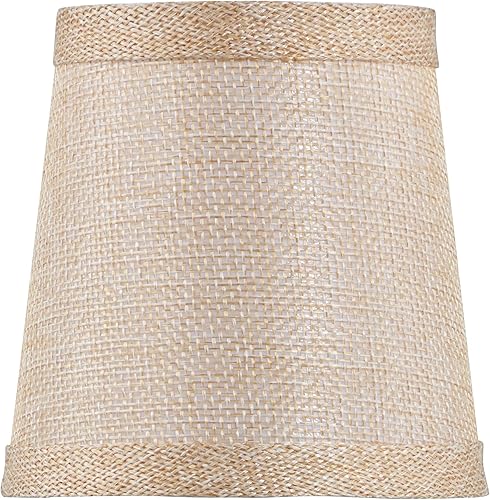 Miniatura 3 de Aspen Creative 51019-6 Imperio de tapa dura, pantalla de tela texturizada de lino con clip, parte inferior superior de 3 pulgadas x 4 pulgadas de