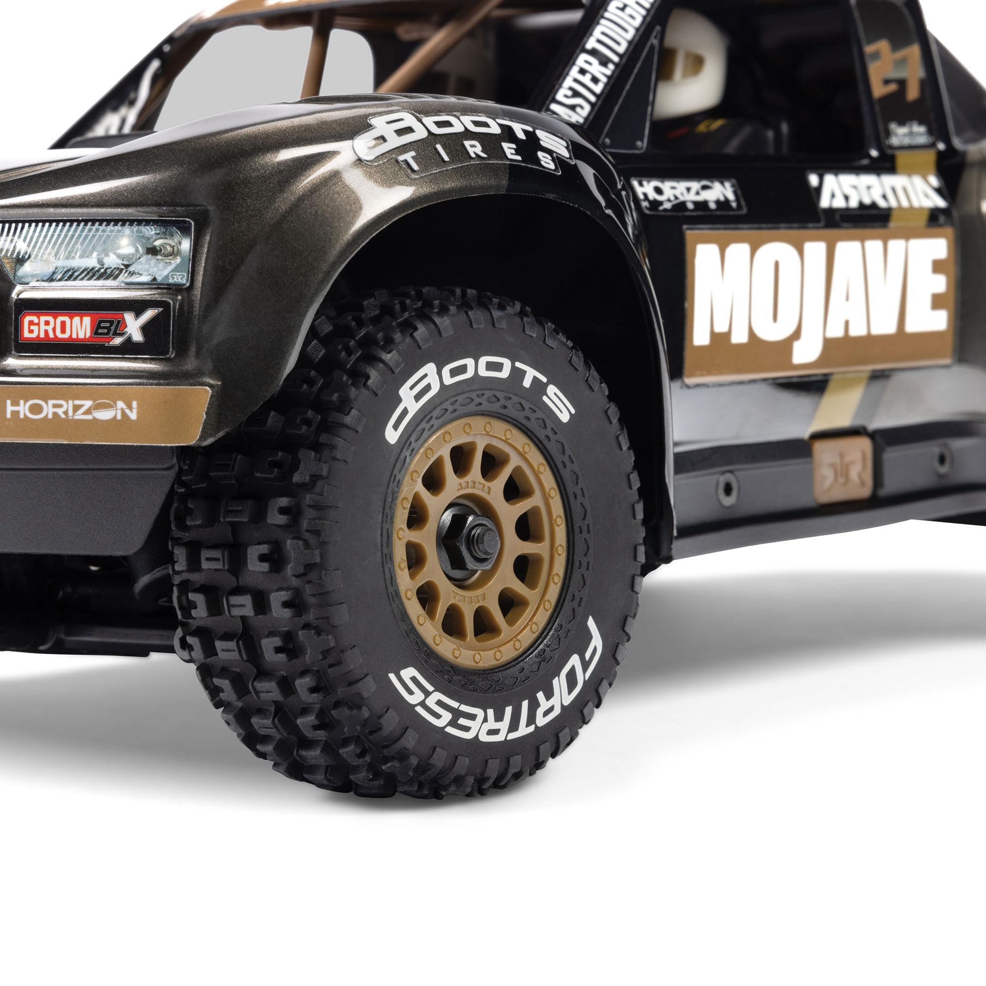 ARRMA RC Truck Mojave GROM 4X4 223S BLX BRUSHLESS Small Scale Desert Truck RTR (Akku und Ladegerät Nicht im Lieferumfang enthalten) mit DSC, Schwarz, ARA2304T1