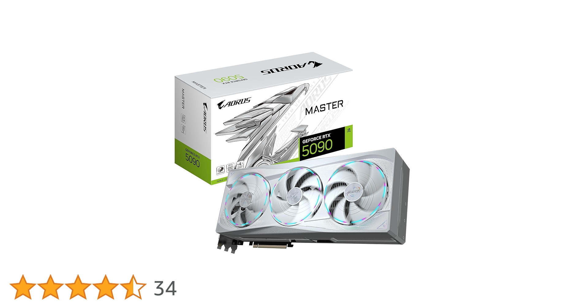 グラフィックボード・グラボ・ビデオカード AORUS GeForce RTX 5090 MASTER ICE 32G AORUS GeForce RTX™ 5090 MASTER ICE 32G｜AORUS - GIGABYTE USA
