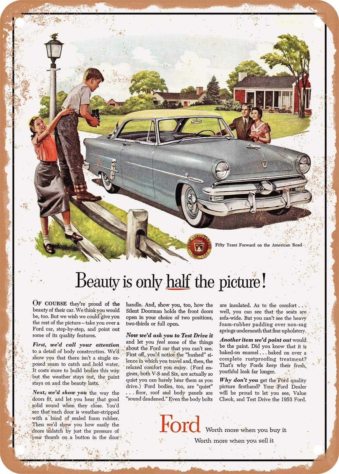 METAL SIGN - 1953 Crestline Victoria Hardtop Vintage Ad home decor