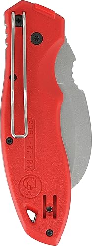 Miniatura 5 de Milwaukee 48-22-1985 Fastback Hawk Bill Cuchillo plegable con clip para cinturón y agujero para cordón, metal