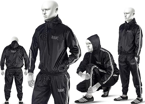 RAD Sauna Suit Men Women Weight Loss Jacket Pant Gym Workout Sweat Suits with Hood