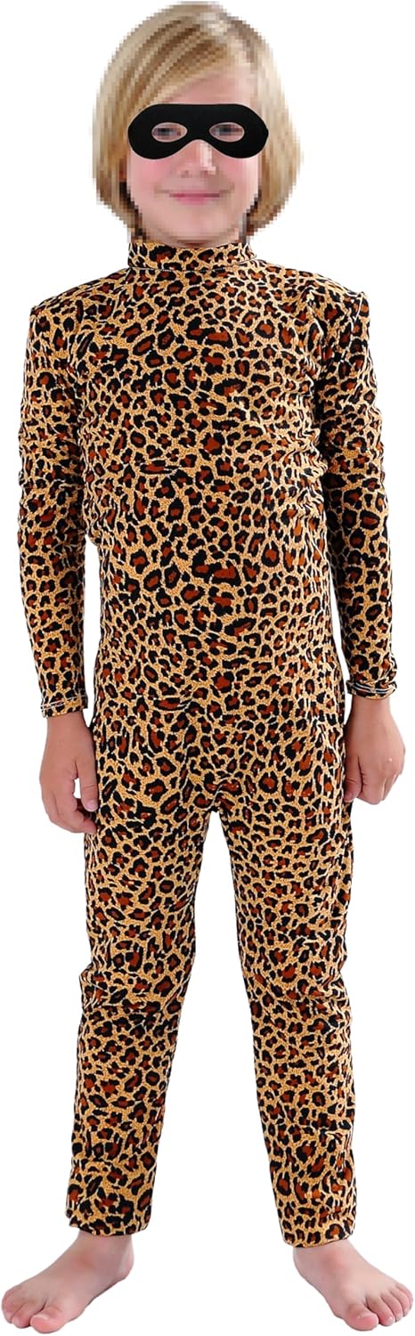 Full Bodysuit Include Felt Eye Mask Kids Dancewear Without Gloves and Socks Solid Color Spandex Zentai Child Unitard