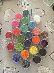 PandaHall 80 pz Cornici Perline Rotonde Perline con Foro in Ottone