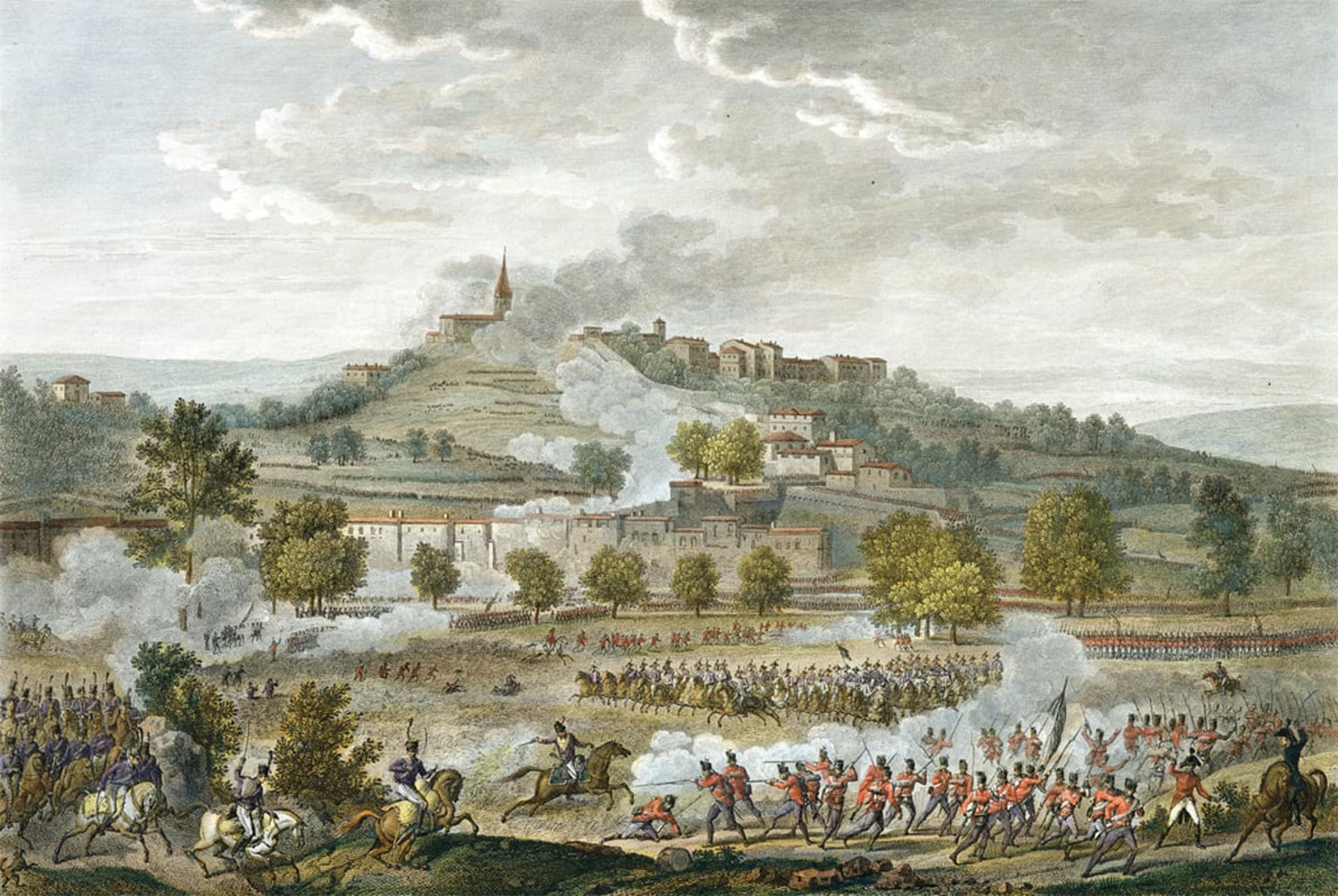 ARTXLXXBN Famous Painting Art Wall Decor Abstract Art Picture the Battle of Montebello and Casteggio by Antoine Charles Horace Vernet Animal Pictures for Home Decor 60x90cm