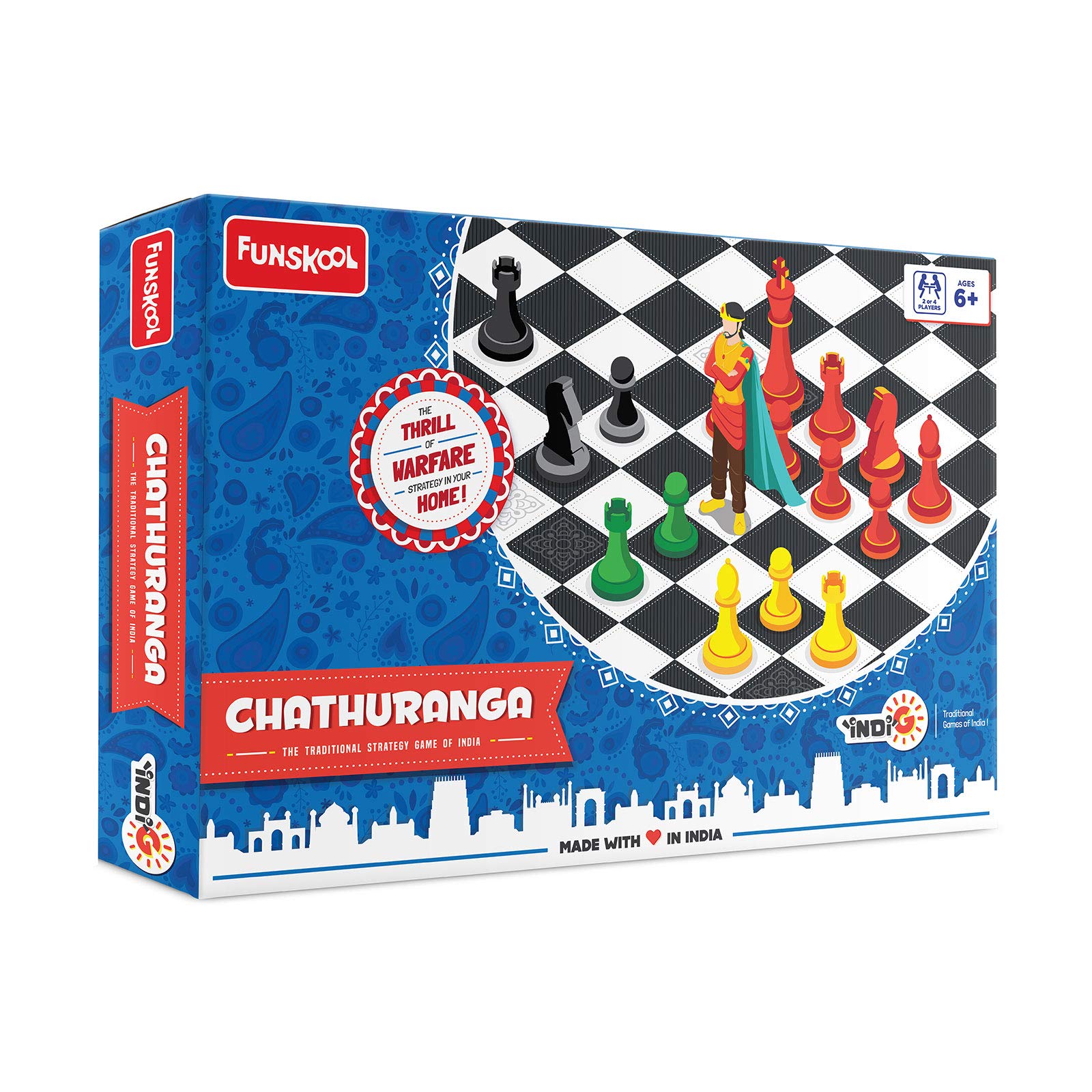 Funskool Games, Chathuranga The Traditional Games of India, Ancient Chess, Kids and Family,2-4 Players, Ages 6 and Above (B08WWLSC67) Amazon Price History, Amazon Price Tracker