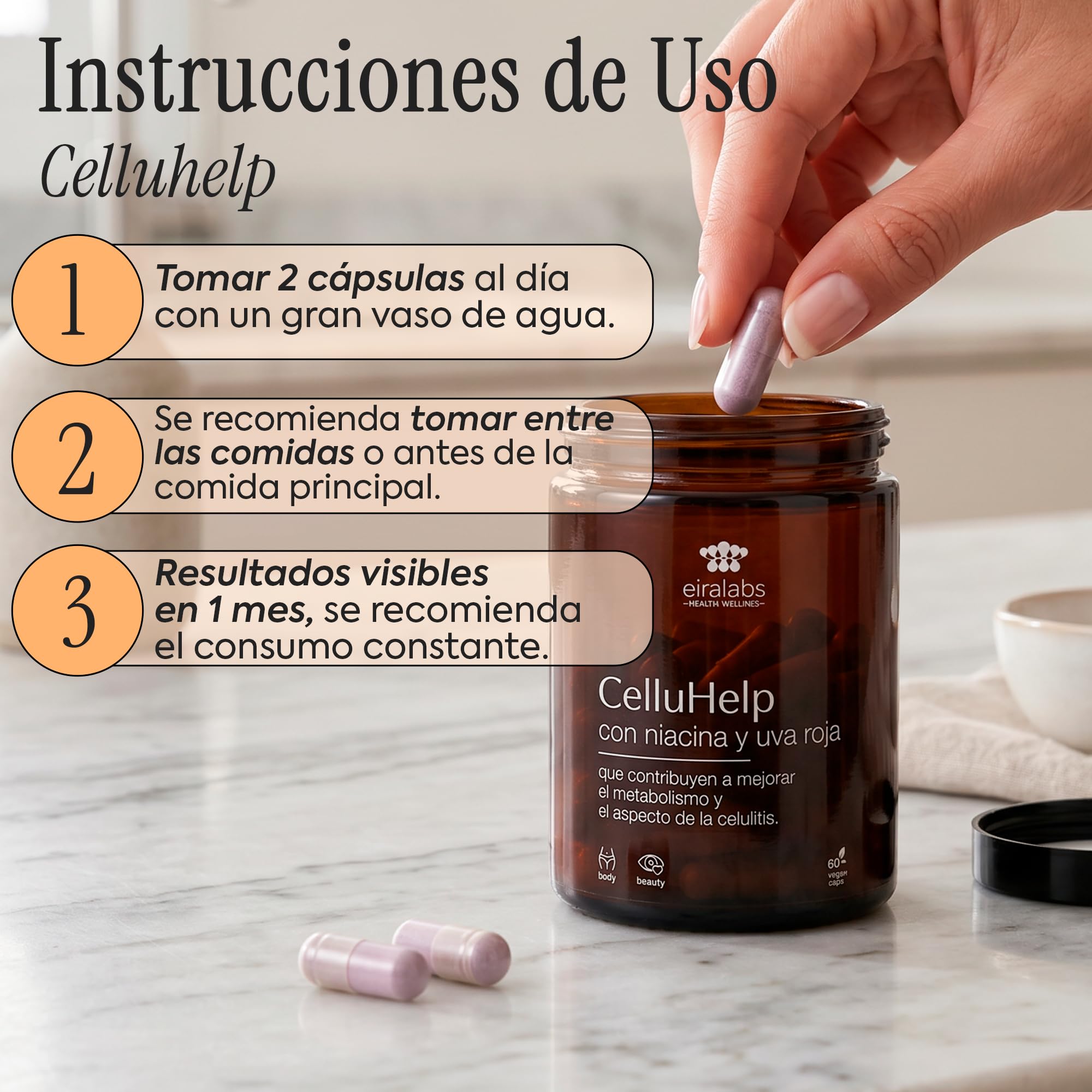 Pack de Colágeno Hidrolizado con Ácido Hialurónico y Anticelulítico Combate la Retención de Líquidos